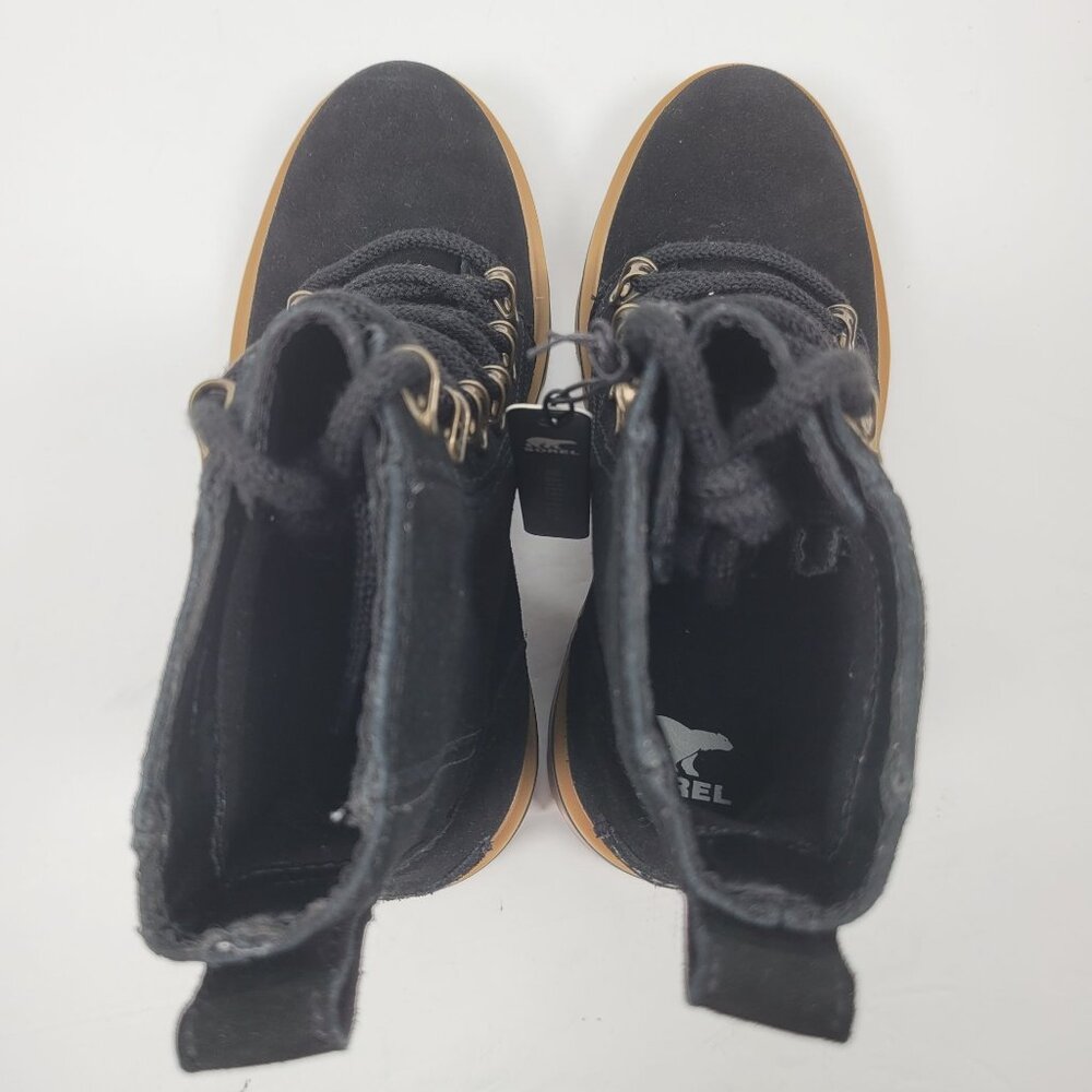 Sorel Lennox Waterproof Lace-Up Women's Black Suede Boots US Size 6 NWT - Picture 5 of 10
